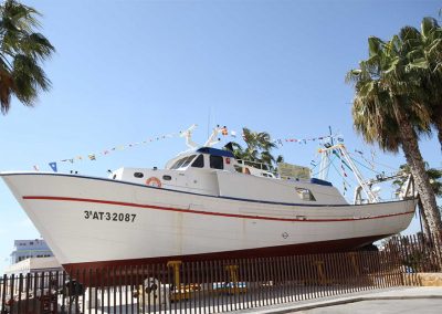 Modernización y adecuación de las instalaciones del barco pesquero Esteban Gonzalez, sala externa del Museo del Mar de Santa Pola